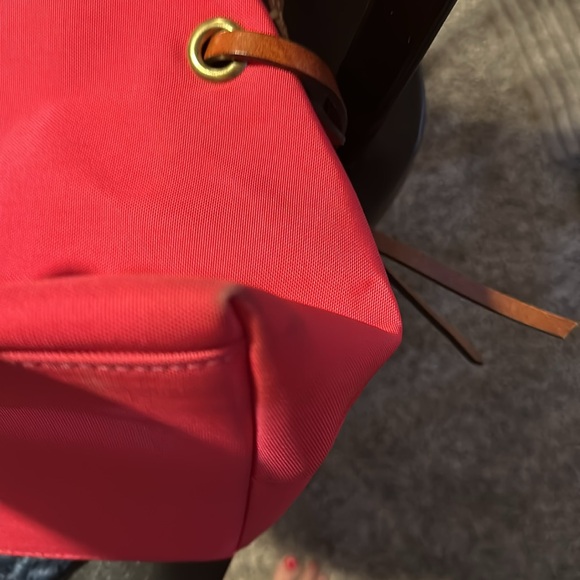 Dooney & Bourke Nylon Large Dome Satchel in Red - Picture 11 of 15